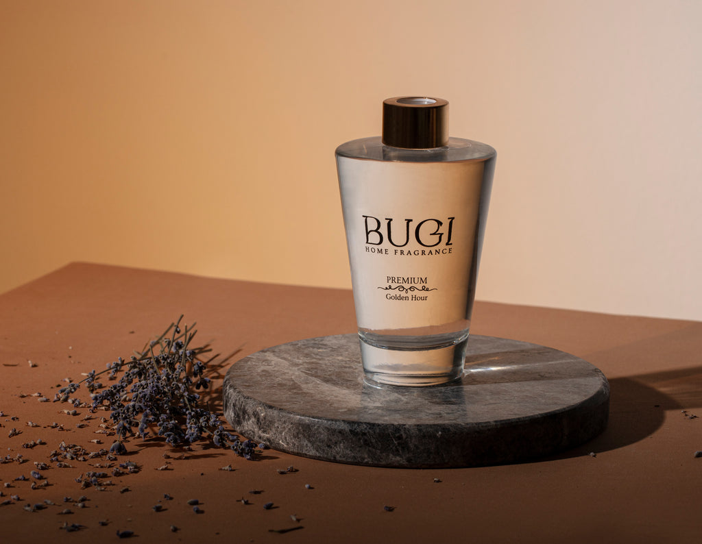 Golden Hour Ev Oda Ortam Kokusu, Çubuklu Oda Kokusu Yasemin Çiçeği, Yoğun Esanslı ve Kalıcı Oda Parfümü, Salon, Ofis, Ev, Yatak Odası ve Banyo için Büyük Boy Çubuklu Oda Kokusu