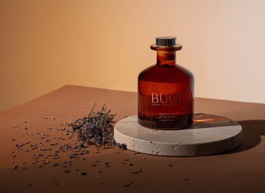 Golden Hour Ev Oda Ortam Kokusu, Çubuklu Oda Kokusu Yasemin Çiçeği, Yoğun Esanslı ve Kalıcı Oda Parfümü, Salon, Ofis, Ev, Yatak Odası ve Banyo için Büyük Boy Çubuklu Oda Kokusu