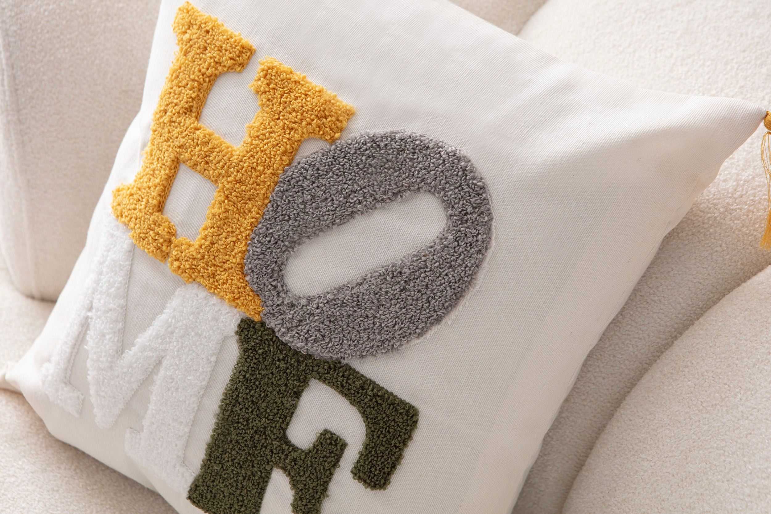 Comfort Punch Desenli Kırlent Kılıfı Kare Dekoratif Bohem Nakışlı Yastık Kılıfı