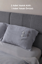 Vera Nakış Detaylı Yatak Örtüsü Takımı – Çift Kişilik, Yumuşak Dokulu, Şık Nakışlı Model